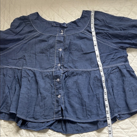 We The Free Indigo Button-Up Blouse - Picture 6 of 6